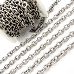Load image into Gallery viewer, Buy Now Oxidized Sterling Silver Thick Oval Link Chain