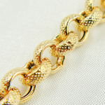 Load image into Gallery viewer, Sterling Silver Textured Round Link Chain