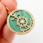 Load image into Gallery viewer, KG123. 14K Gold Anchor Pendant