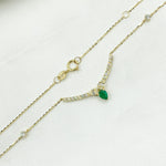 Load image into Gallery viewer, NT404446. 14K Solid Gold Diamond and Gemstone Necklace