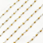 Load image into Gallery viewer, Pyrite Sterling Silver Wire Chain