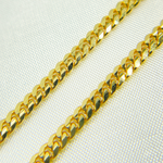 Load image into Gallery viewer, 14k Solid Yellow Gold Flat Curb Chain