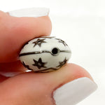 Load image into Gallery viewer, Diamond Sterling Silver Marquise Star Enamel Beads