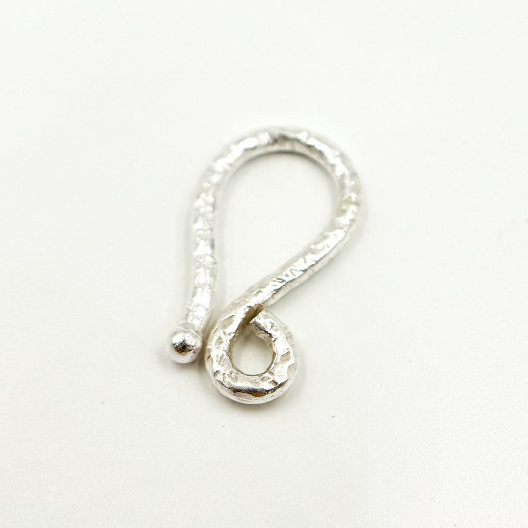 White Sterling Silver Hook Clasp