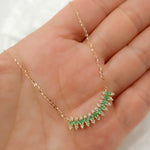 Load image into Gallery viewer, NFE71567EM. 14K Solid Gold Diamond and Gemstone Necklace