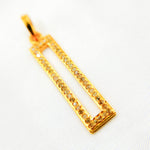 Load image into Gallery viewer, DC031. Diamond Sterling Silver Rectangle Pendant