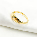 Load image into Gallery viewer, 14K Solid Yellow Gold Diamond Stars Ring