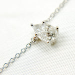 Load image into Gallery viewer, NFG71520. 14K Solid Gold Diamond Drop Shape Necklace