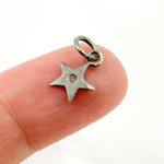 Load image into Gallery viewer, DC594. Diamond Sterling Silver Star Charm