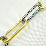 Load image into Gallery viewer, Gold Plated & Black Rhodium 925 Sterling Silver Smooth