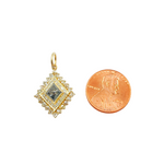 Load image into Gallery viewer, 14K Solid Gold Charm Mix Shape Pendants with Diamonds. KG82