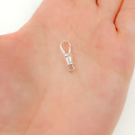 Load image into Gallery viewer, White Sterling Silver Swivel Clasps