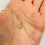 Load image into Gallery viewer, 14K Gold Charm. Heart Pendant with Diamonds. GDP295