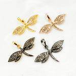 Load image into Gallery viewer, DP147. Diamond Silver Dragonfly Pendant