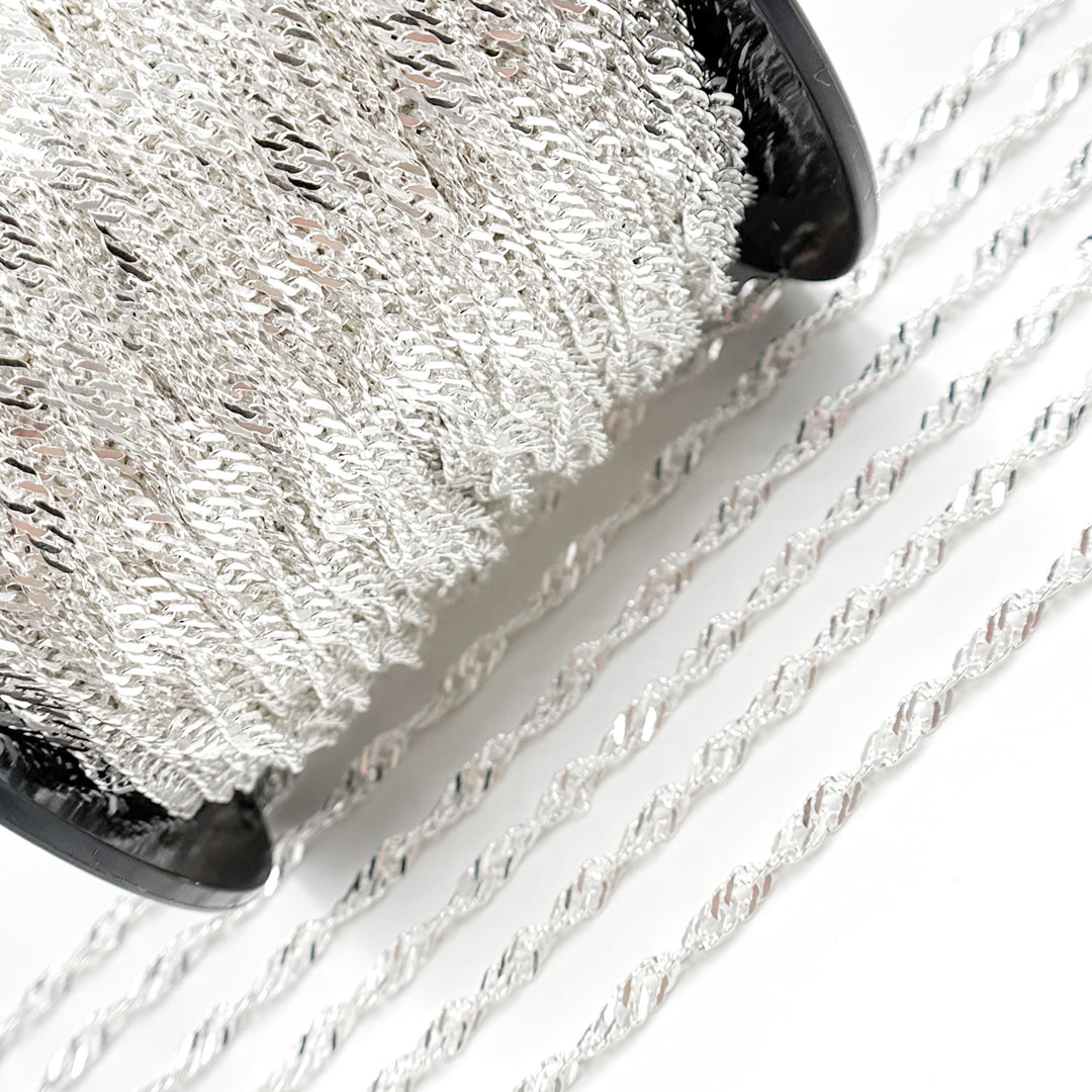 Y141SS. Sterling Silver Singapore Link Chain