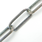 Load image into Gallery viewer, Sterling Silver Texture Paper Clip Chain