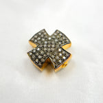 Load image into Gallery viewer, DC742. Diamond & Sterling Silver Cross Bead