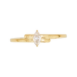 Load image into Gallery viewer, 14K Solid Gold Diamond Marquise Ring