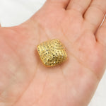 Load image into Gallery viewer, DC847. Diamond & Sterling Silver Square Bead