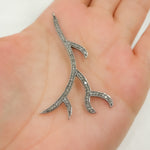 Load image into Gallery viewer, DC448. Diamond & Sterling Silver Horn Pendant