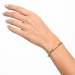 Load image into Gallery viewer, BNH68545. 14K Solid Yellow Gold Diamond and Gemstone Bangle