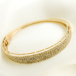Load image into Gallery viewer, KG89. 14K Solid Gold Diamond Bangle