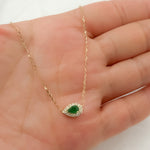 Load image into Gallery viewer, NT404520. 14K Solid Gold Diamond and Gemstone Necklace