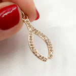 Load image into Gallery viewer, DC458. Diamond Sterling Silver Wishbone Charm
