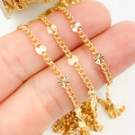 Load image into Gallery viewer, V211GF. 14k Gold Filled Curb & Diamond Cut Marina Link