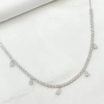 Load image into Gallery viewer, NFM70721. 14K Solid Gold Diamond Necklace