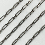 Load image into Gallery viewer, Oxidized Sterling Silver Paperclip Link Chain