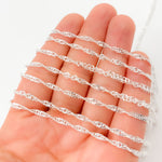 Load image into Gallery viewer, Silver Singapore Link Chains