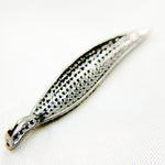 Load image into Gallery viewer, DP06. Diamond & Sterling Silver Leaf Pendant