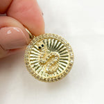 Load image into Gallery viewer, Silver Round Snake Pendant with Gemstone