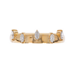 Load image into Gallery viewer, 14K Solid Gold Diamond Band Ring
