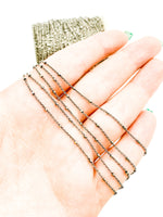 Load image into Gallery viewer, Oxidized 925 Sterling Silver Satellite Chain. Z36OX
