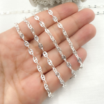 Load image into Gallery viewer, V90SS. 925 Sterling Silver Diamond Cut Marina Chain