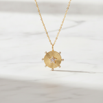 Load image into Gallery viewer, PFC33230. 14K Solid Gold Diamond Star Necklace