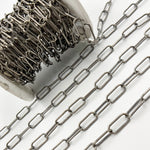 Load image into Gallery viewer, Buy Oxidized Sterling Silver Smooth Paperclip Chain