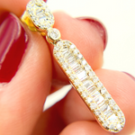 Load image into Gallery viewer, Buy Gold & Diamonds Dangle Earrings