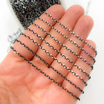 Load image into Gallery viewer, White Sterling Silver Rolo Chain