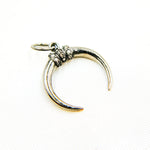 Load image into Gallery viewer, DC891. Diamond Silver Horn Charm