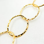 Load image into Gallery viewer, Gold Filled Hammered Round Link Chains