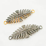 Load image into Gallery viewer, DC966. Diamond Sterling Silver Leaf Shape Connector