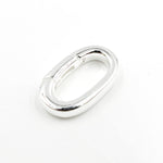 Load image into Gallery viewer, 14MM White Sterling Silver Oval Clasp