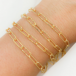 Load image into Gallery viewer, 925 Sterling Silver Smooth & Dimond Cut Link Paperclip Chains