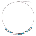 Load image into Gallery viewer, NFL70815TQ. 14K Solid Gold Diamond and Gemstone Dangle Necklace.