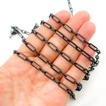 Load image into Gallery viewer, Sterling Silver Flat Paperclip Long and Short Chain