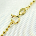 Load image into Gallery viewer, 14k Solid Yellow Gold Bead Chain