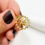 Load image into Gallery viewer, 14K Solid Gold Diamonds Star Charm. GDP336